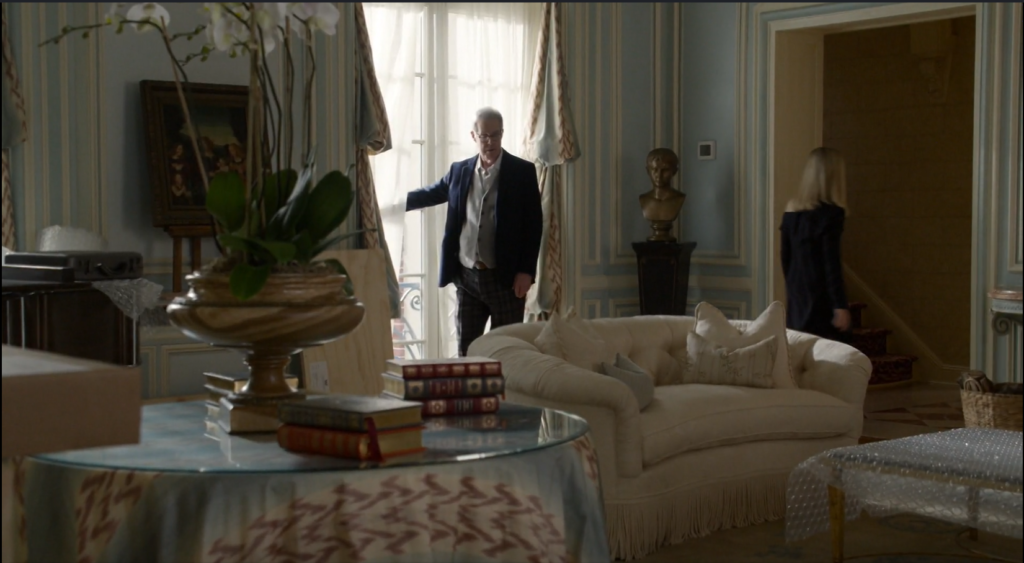 The art-filled home of the Fenbergs, who stood in for opioid billionaires the Sacklers on the most recent episode of The Blacklist. Screen capture of NBC's The Blacklist.