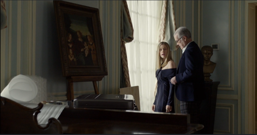 The Fenbergs, who stood in for opioid billionaires the Sacklers on the most recent episode of The Blacklist, in their art-filled mansion. Screen capture of NBC's The Blacklist.