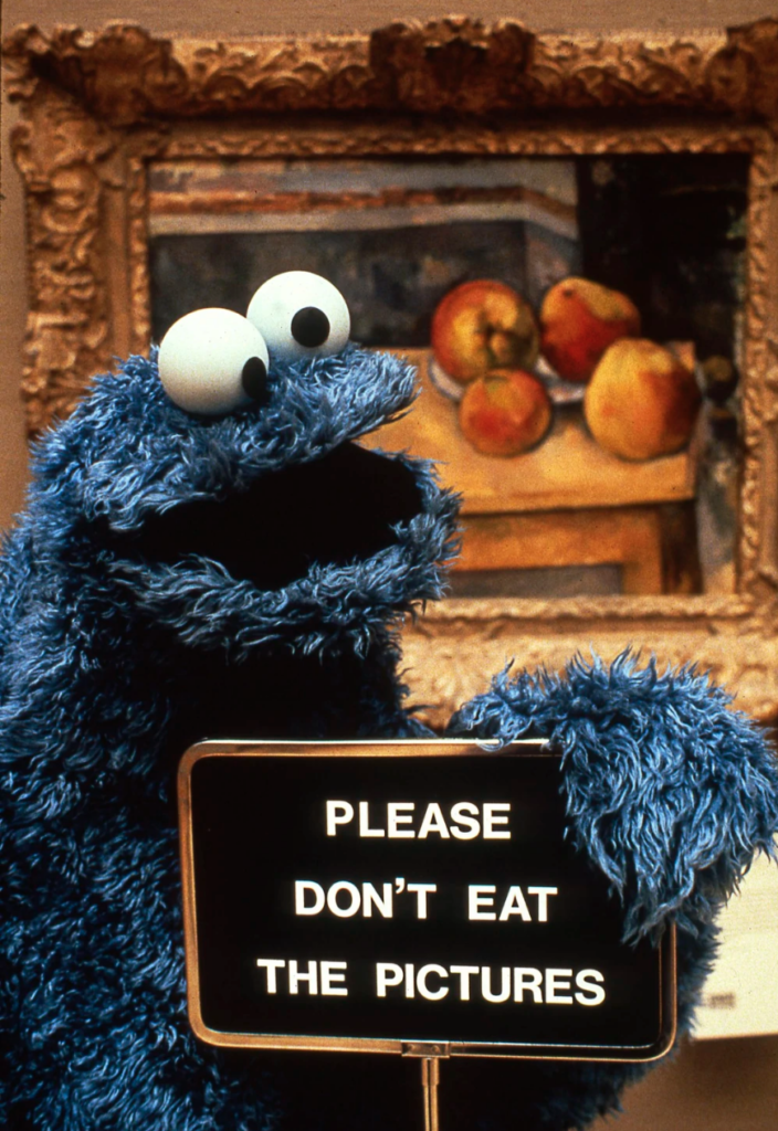 Take the classic children's tour of the Met with Sesame Street's Don't Eat the Pictures.