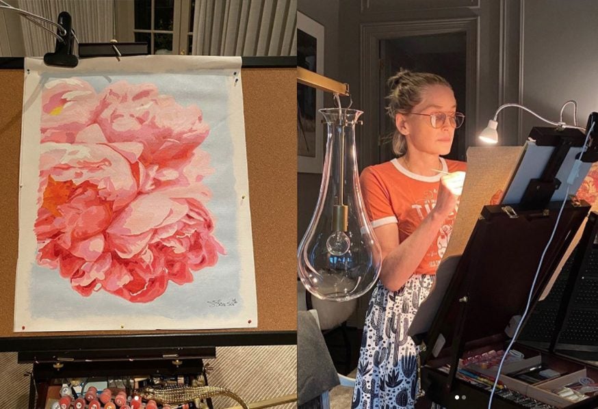 Sharon Stone is now a painter. Courtesy of Sharon Stone.