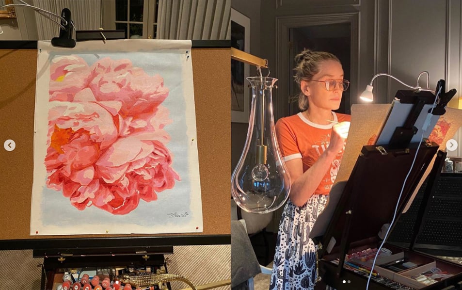 Sharon Stone is now a painter. Courtesy of Sharon Stone.