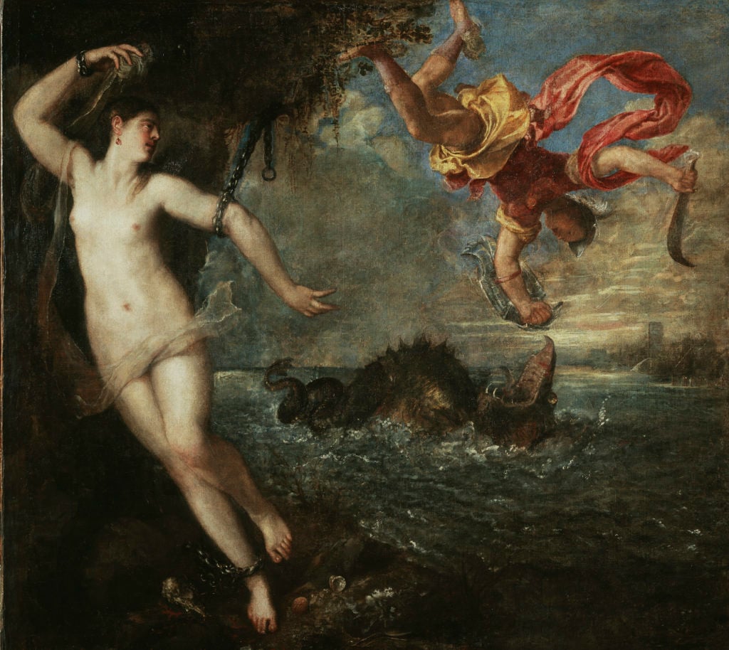 Titian, <i>Perseus and Andromeda</i> (ca. 1554-56). Collection of the Wallace Collection, London.