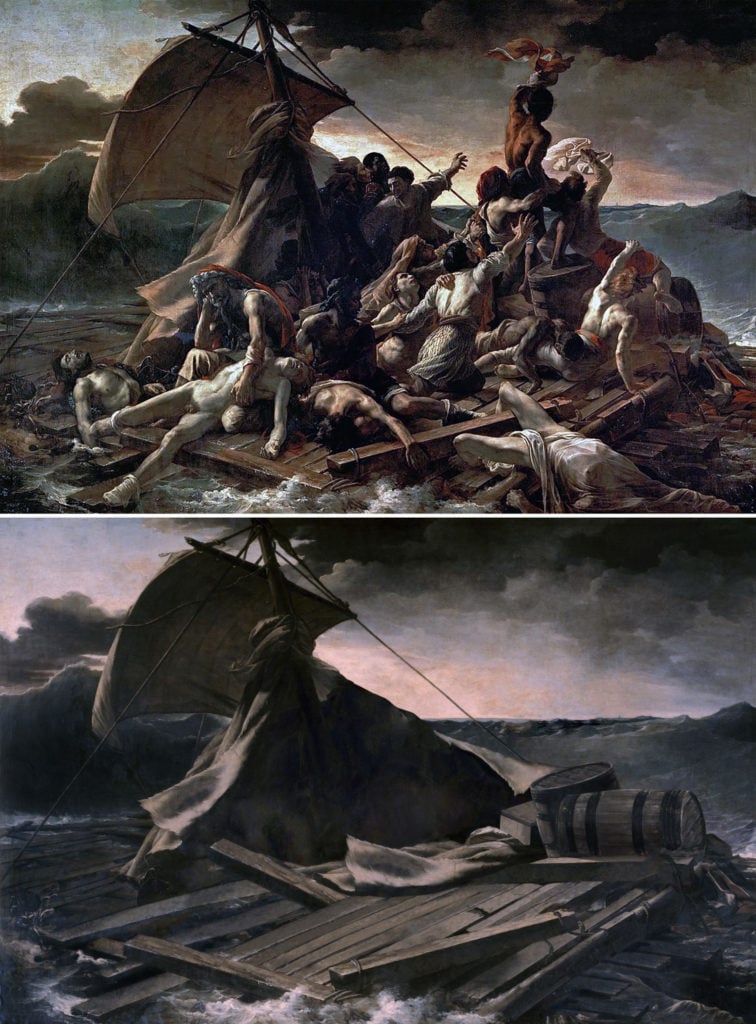Jose Manuel Ballester's empty version of <em>The Raft of the Medusa</em> by Théodore Géricault (1819). Courtesy of Jose Manuel Ballester.