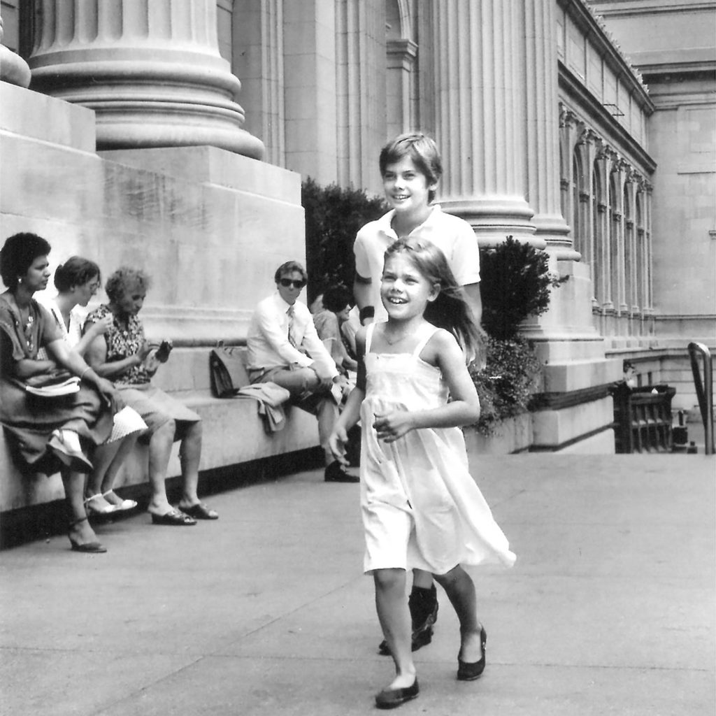 Max Hollein (age eight) and his sister, Lilli, during their first visit to New York's Metropolitan Museum of Art. Photo courtesy of the Metropolitan Museum of Art. 