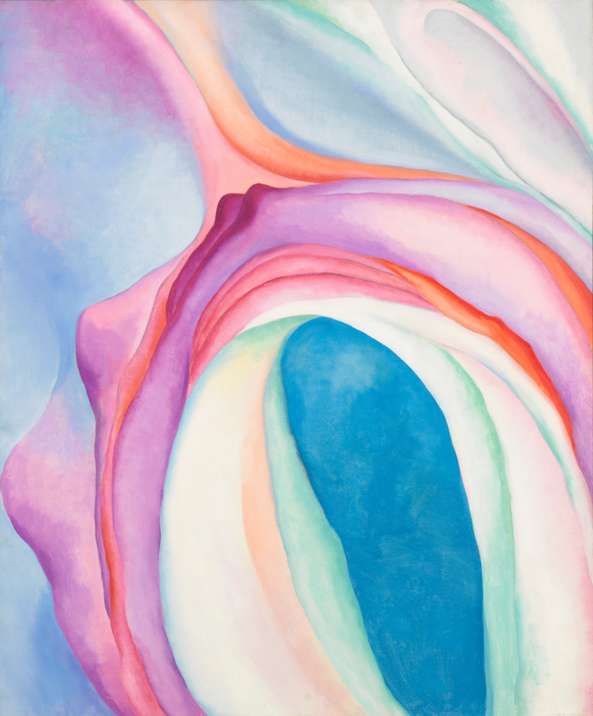 Georgia O'Keeffe, Music, Pink and Blue, No. 2 (1918). Digital image © Whitney Museum of American Art/Licensed by Scala/Art Resource, NY.