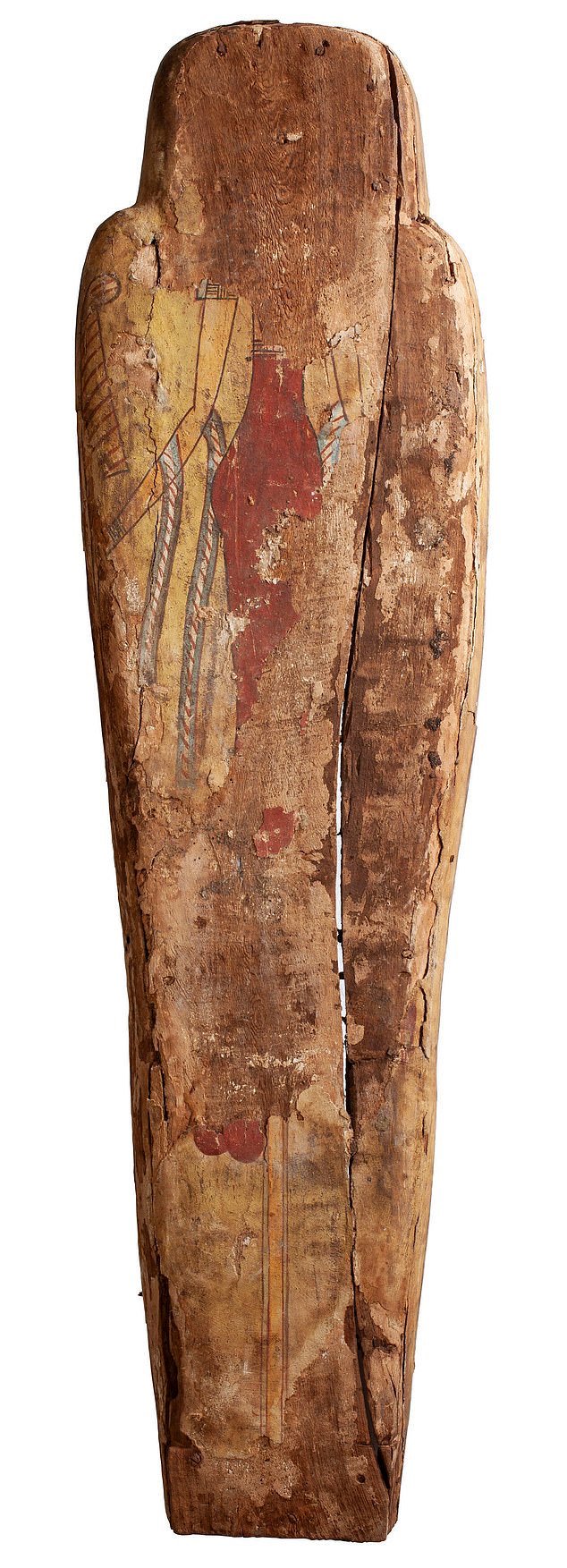 Conservators have discovered previously unknown paintings inside the Egyptian mummy Ta-Kr-Hb, from the collection of the Perth Museum and Art Gallery, Scotland. Photo courtesy of the Perth Museum and Art Gallery, Scotland. 