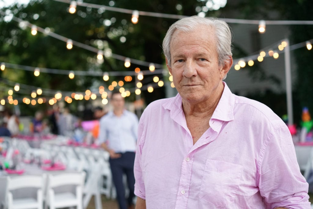 Peter Beard in 2018 at the Southampton Arts Center. Photo by Jared Siskin/PMC.