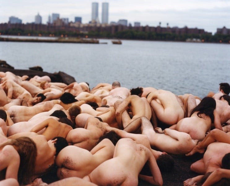 Spencer Tunick, <em>Space, NYC</em> (1999), from the "Reaction Zone" series. Photo courtesy of the artist.