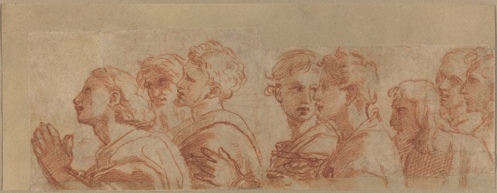 Raphael, <i>Eight Apostles</i> (ca. 1514). Courtesy National Gallery of Art, DC. 