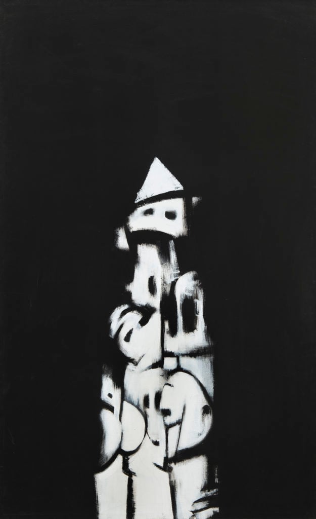 Norman Lewis, <i>American Totem</i>, 1960, in the collection of the Whitney Museum of American Art. © Norman Lewis. Courtesy Michael Rosenfeld Gallery LLC, New York.