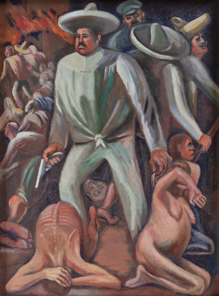 José Clemente Orozco, <i>Pancho Villa,</i> (1931). Museo de Arte Carrillo Gil, INBAL, Mexico City.