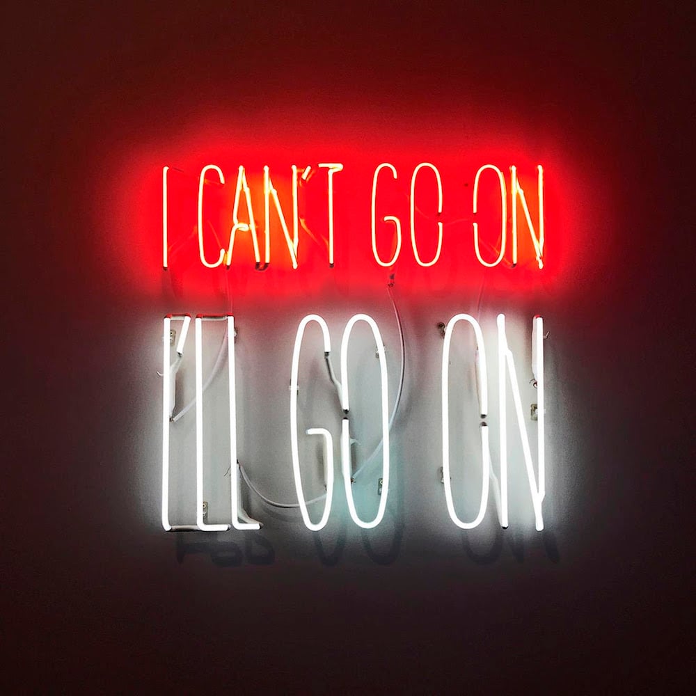 Alfredo Jaar, I Can’t Go On. I’ll Go On, 2016. Image courtesy of the artist and Galerie Lelong