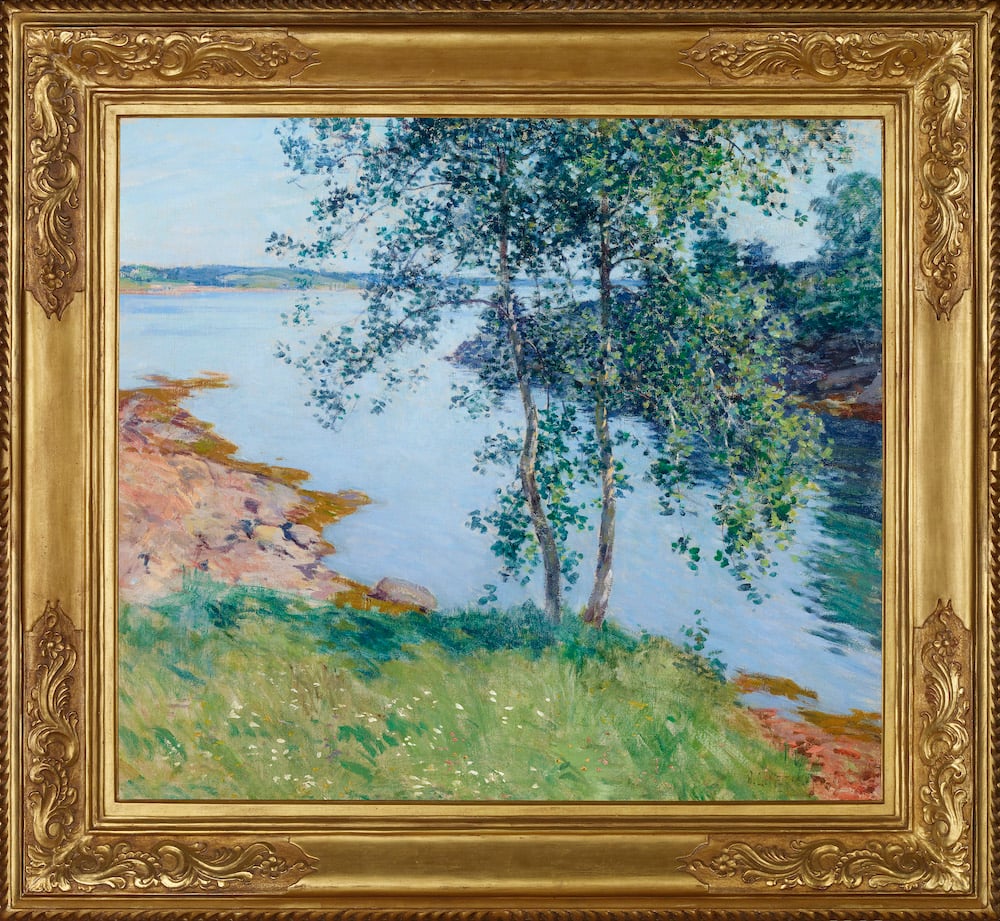 Willard LeRoy Metcalf, Boothbay, Maine (1904). Image courtesy of the Cooley Gallery.