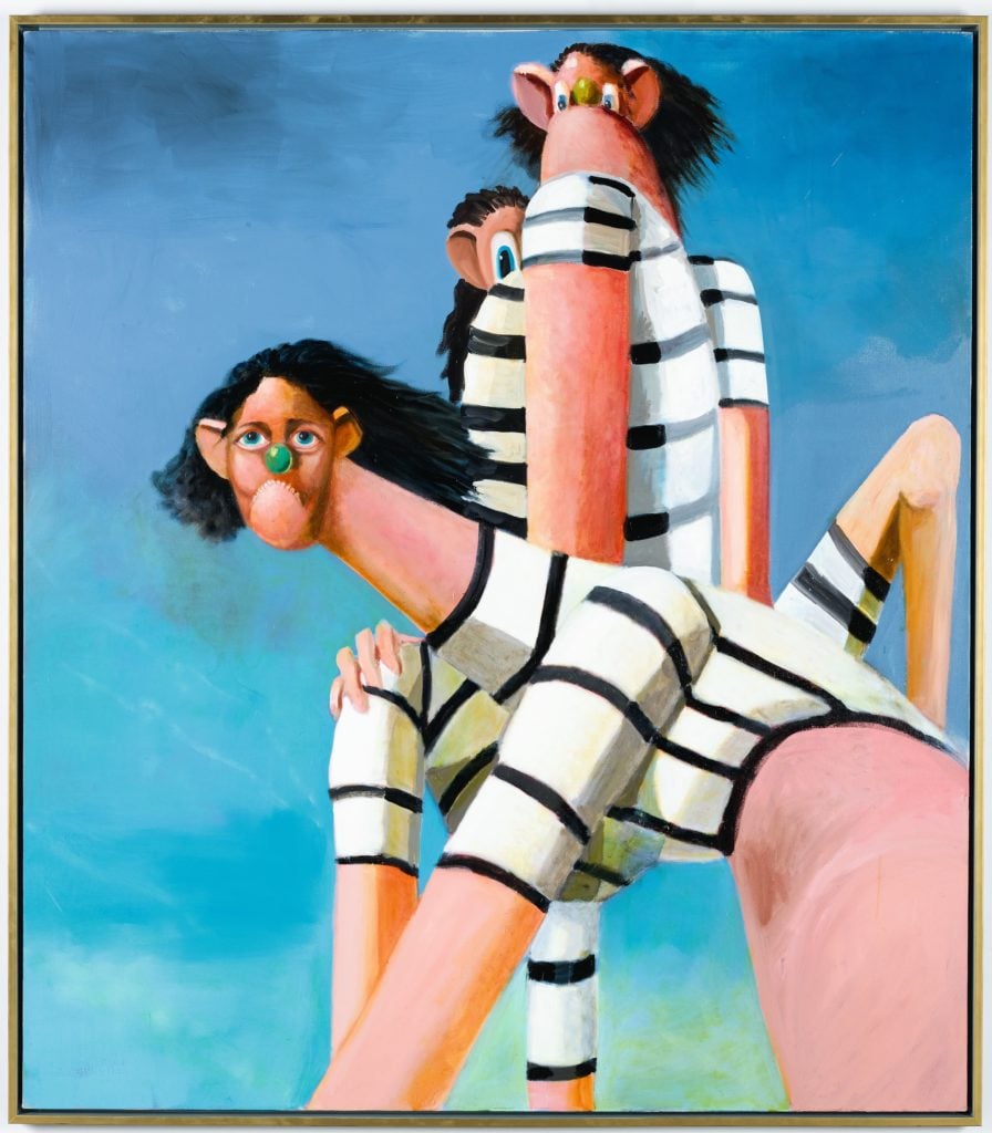 George Condo, Antipodal Reunion (2005). Courtesy of Sotheby's.