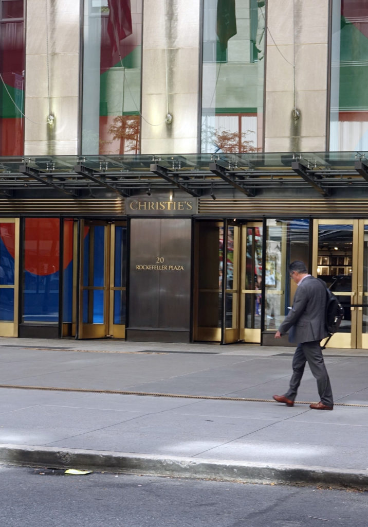 With its Rockefeller Center headquarters in Midtown Manhattan closed, Christie's has moved its sales online, and hopes clients follow. Photo: Alexandra Schuler/Picture alliance via Getty Images.