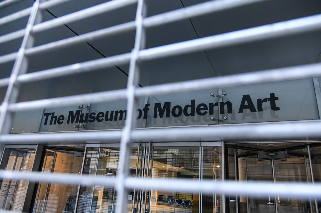 The Museum of Modern Art, one of New York's main museum attractions is closed due to the spread of the coronavirus. Photo: Ben Gabbe/Getty Images.