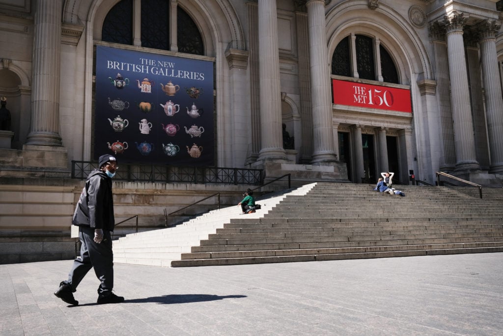 The closed Metropolitan Museum of Art on April 1, 2020 in New York City. (Photo by Spencer Platt/Getty Images)