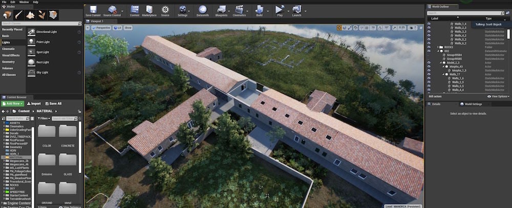 AtLab, in software Hauser & Wirth Menorca exterior view created in HWVR Courtesy Hauser & Wirth