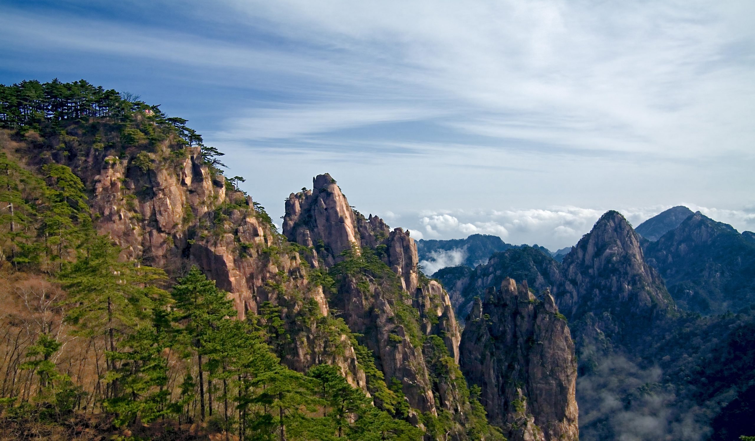 A view of the Huangshan in China. Photo by Chi King, Creative Commons Attribution 2.0 Generic license.