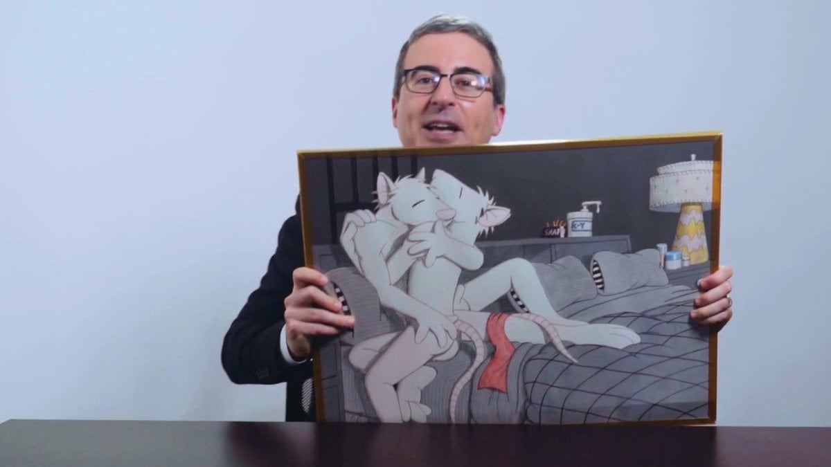 Comedian John Olivers Dearest Wish Was to Own a 28-Year-Old Painting of Rat Erotica