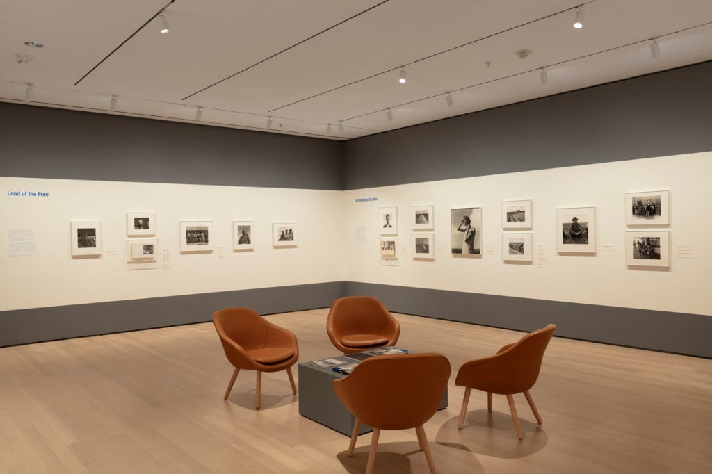 Installation view, "Dorothea Lange: Words & Pictures" at the Museum of Modern Art, New York. © MoMA. Photo: John Wronn. 