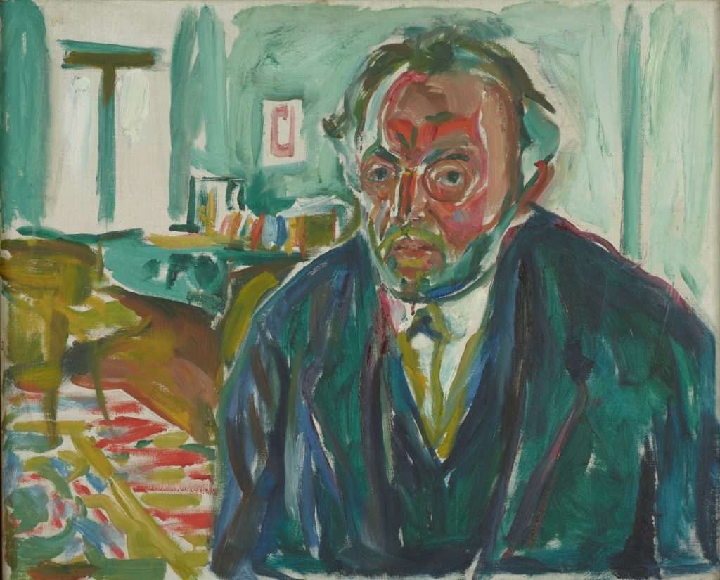 Edvard Munch, <i>Self-Portrait After the Spanish Flu</i> (1919).