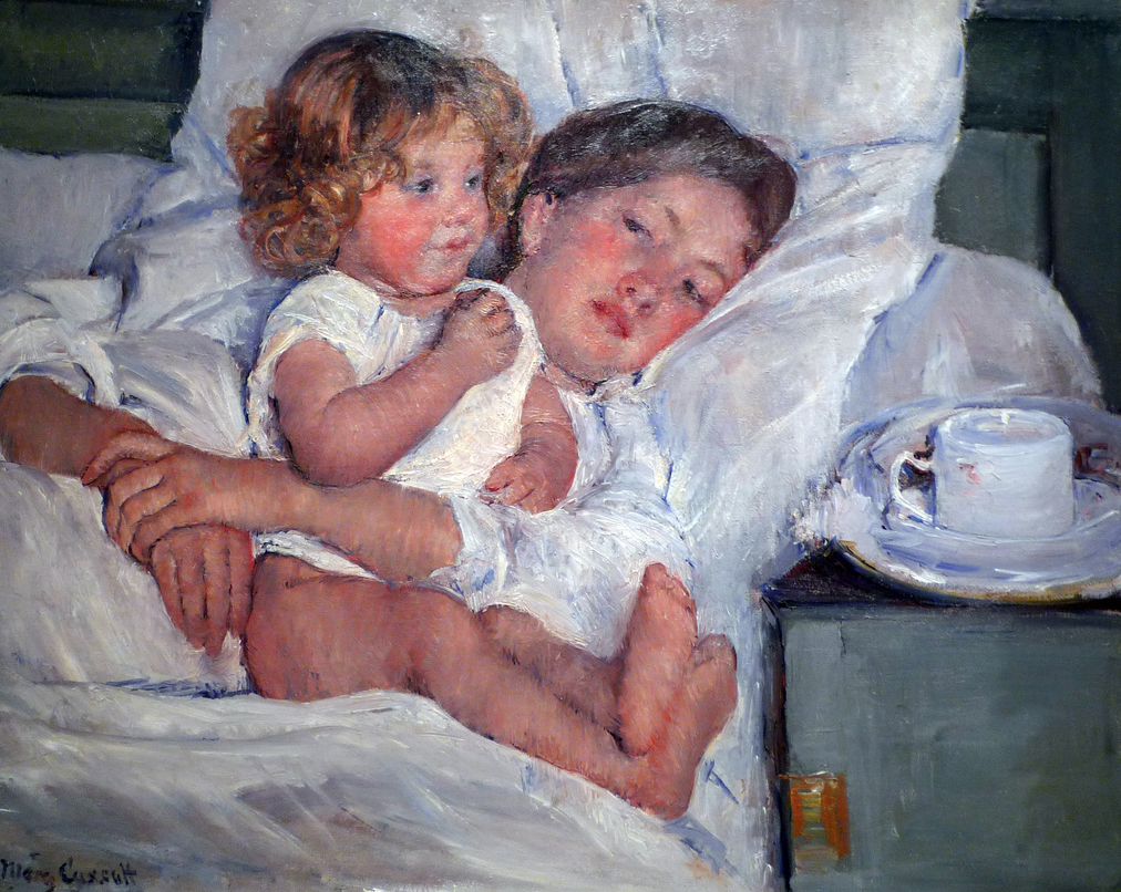 Mary Cassatt, Breakfast in Bed (1897). 