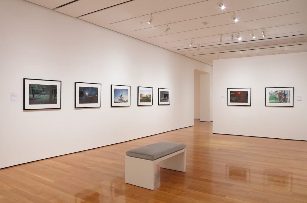 Installation view of "Our Strange New Land: Photographs by Alex Harris" at the High Museum. 
