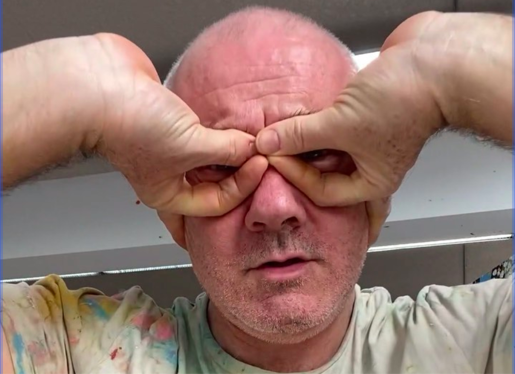 Screenshot from Damien Hirst's Instagram series.