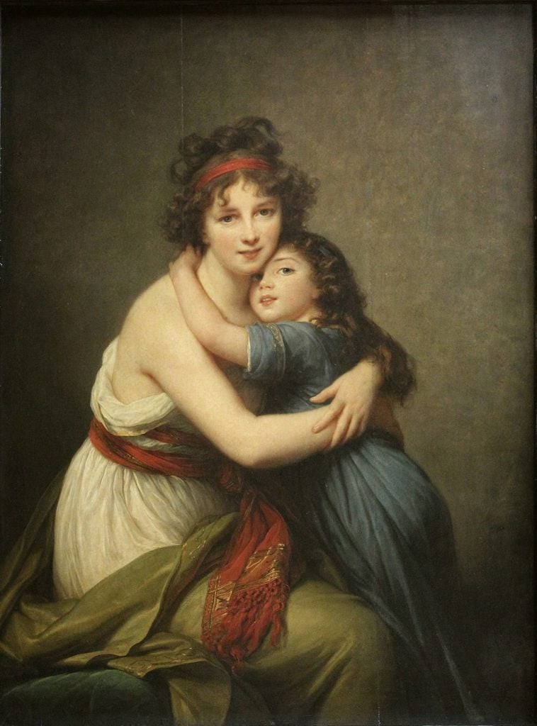 Elisabeth Louise Vigée Le Brun, Self-Portrait with Her Daughter, Julie (1780-1819).