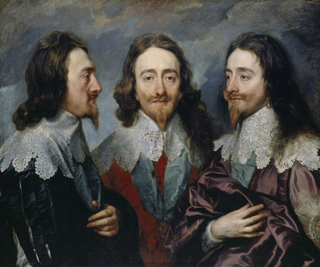 Van Dyck, Charles I in Three Positions (ca. 1635-6). Courtesy of the Royal Collection.