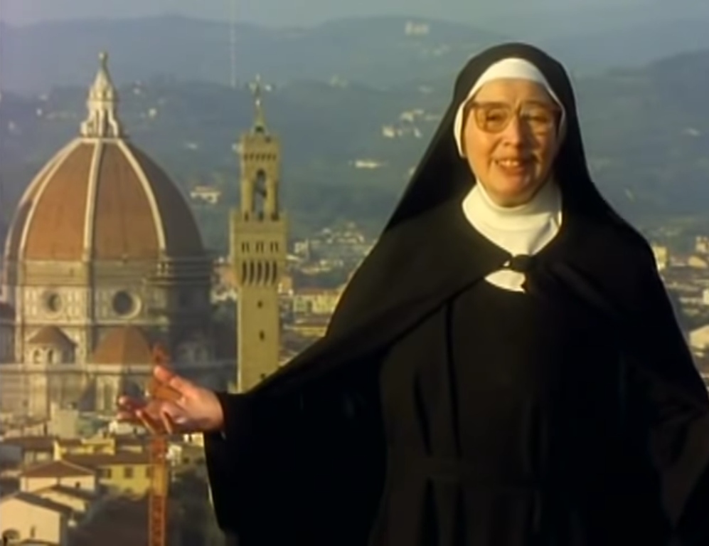 Still from Sister Wendy Beckett's video on YouTube. 