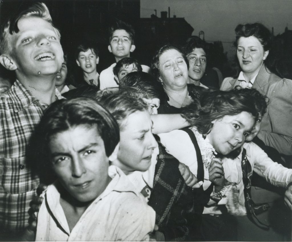 Weegee, <em>Their First Murder</em> (1945). Photo courtesy of the Getty Museum, Los Angeles. 