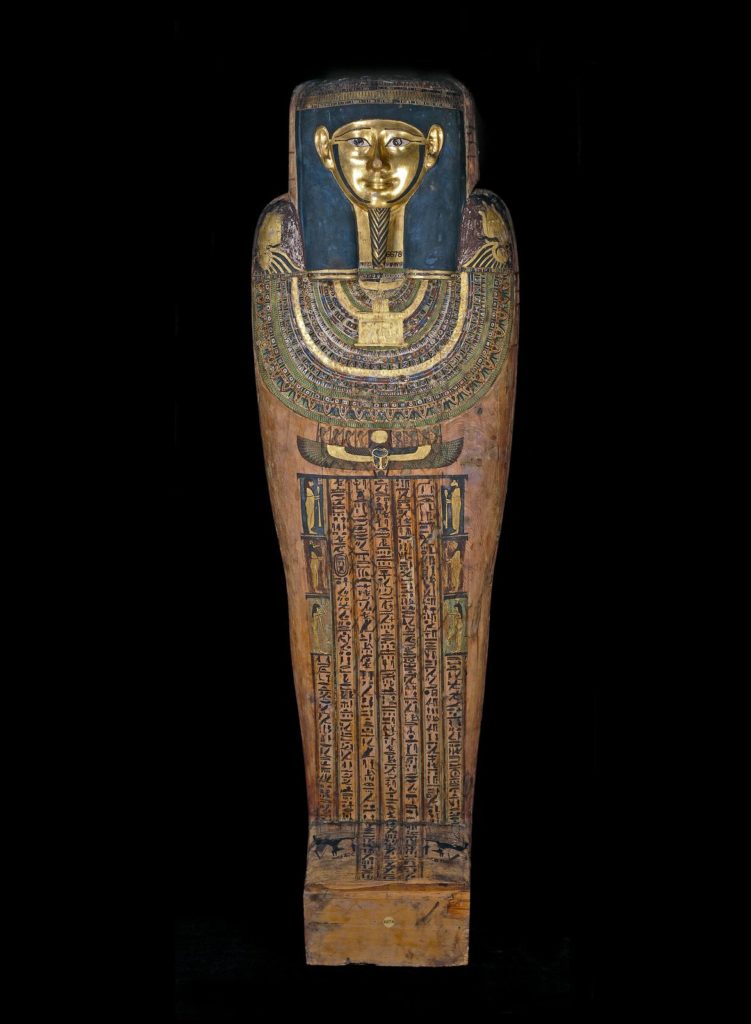Egyptian coffin of Hornedjitef, son of Nekhthorheb, from Luxor (circa 240 BC). Photo ©the Trustees of the British Museum.