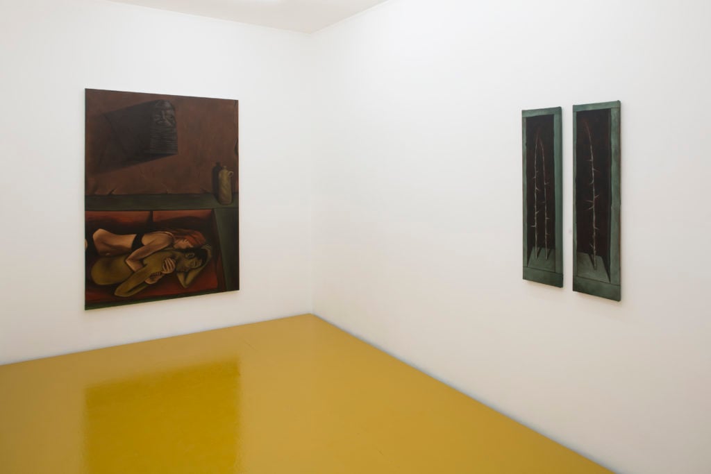 Installation view, "Lewis Hammond" at Lulu, Mexico City. 