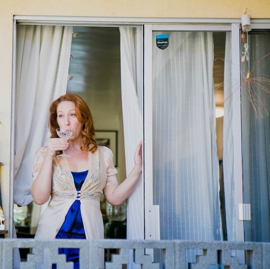 Caroline White, "Quarantine Through Glass." Photo courtesy of Caroline White Photography.
