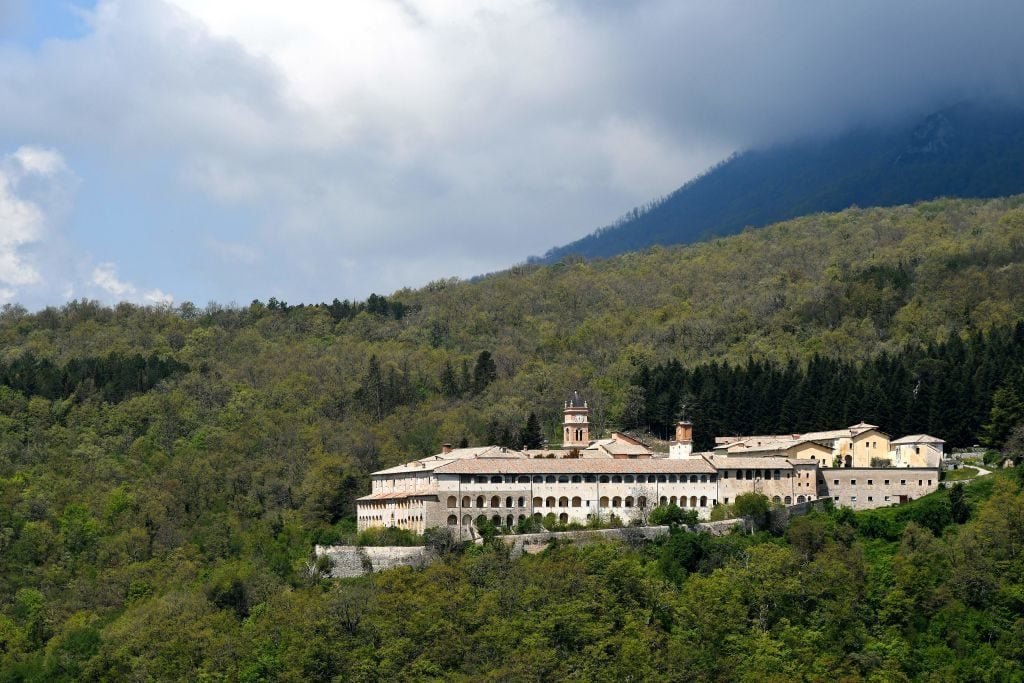The Trisulti Monastery Certosa di Trisulti in Collepardo. Photo by Alberto Pizzoli / AFP via Getty Images.