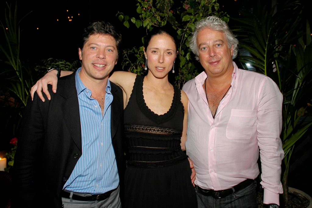 Adam Lindemann (left), Amalia Dayan, and Aby Rosen attend BOB COLACELLO's Birthday Party at the Gramercy Park Hotel at Gramercy Park Hotel on May 9, 2007 in New York City. (Photo by PATRICK MCMULLAN/Patrick McMullan via Getty Images)