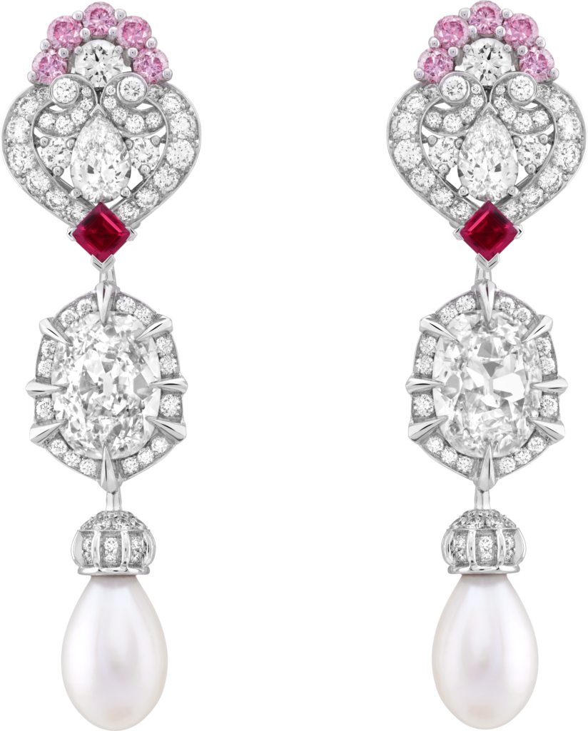 The Lucia earrings with detachable pearls. Photo courtesy Van Cleef & Arpels.