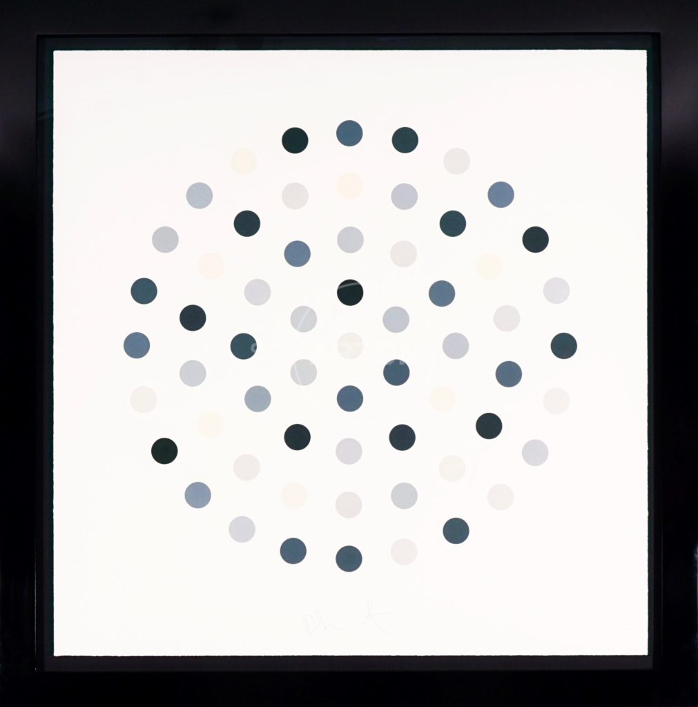 Damien Hirst, Grey Spots. Courtesy of Arton Contemporary.