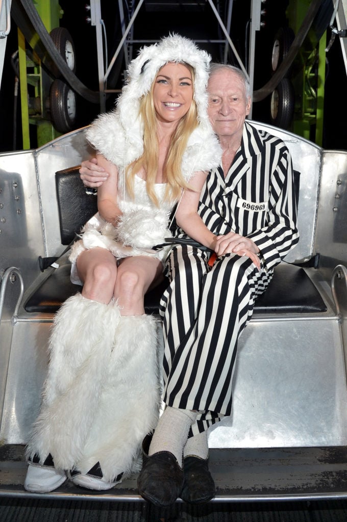 Hugh Hefner attends the annual Halloween Party, hosted by Playboy and Hugh Hefner, at the Playboy Mansion on October 24, 2015 in Los Angeles, California.