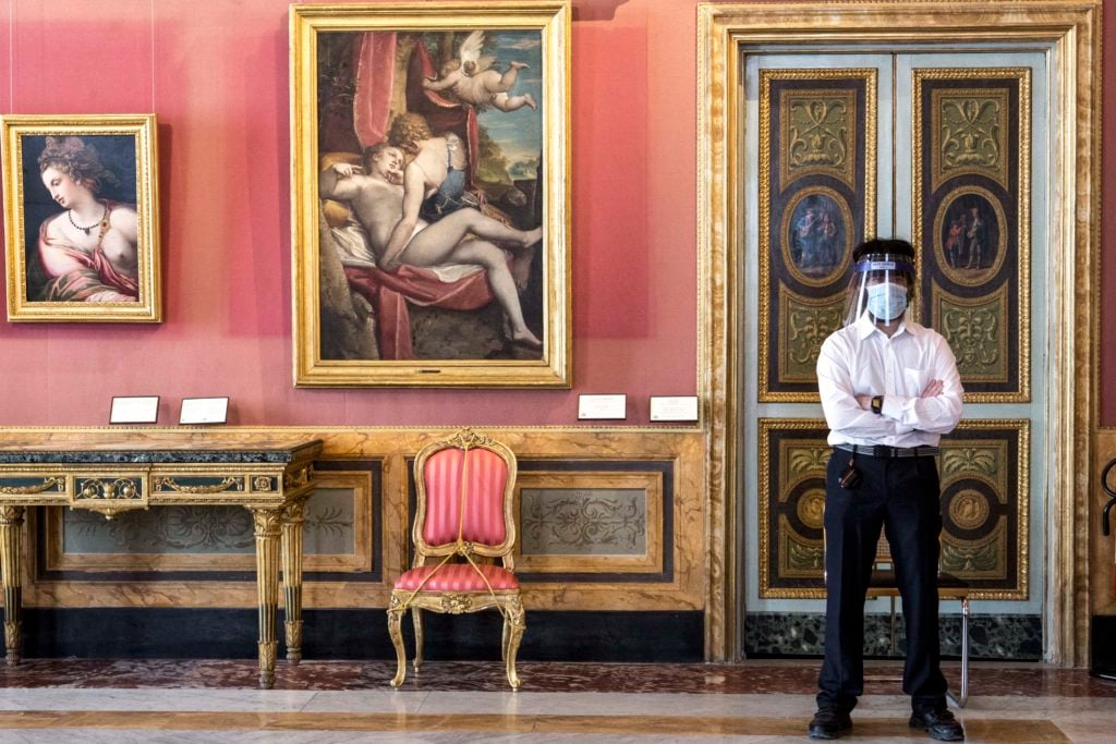 The Galleria Borghese on May 19, 2020 in Rome, Italy. Photo by Alessandra Benedetti - Corbis/Corbis via Getty Images.
