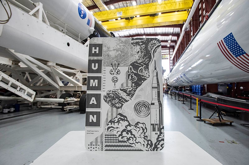 Tristan Eaton, Human Kind (2020). Courtesy of the artist and SpaceX.
