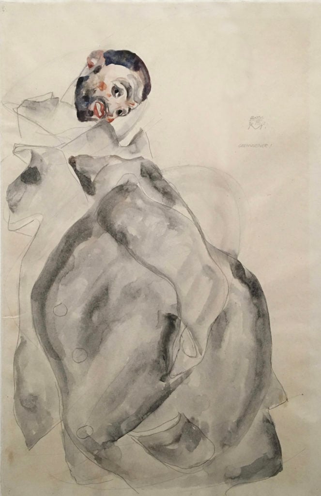 Egon Schiele, Prisoner! (April 24, 1912). Courtesy of the Albertina.