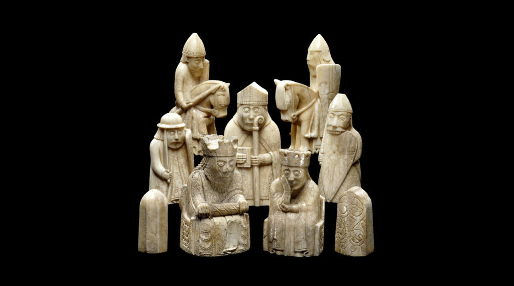 The Lewis Chessmen. Photo ©the Trustees of the British Museum.
