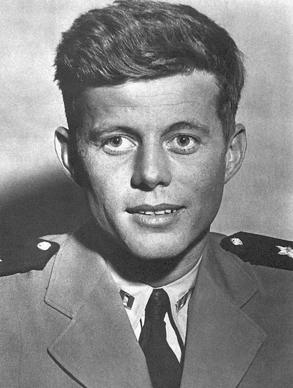 John F. Kennedy during his Navy service, when he commanded the PT-59. Photo courtesy of the John F. Kennedy Library and Museum.