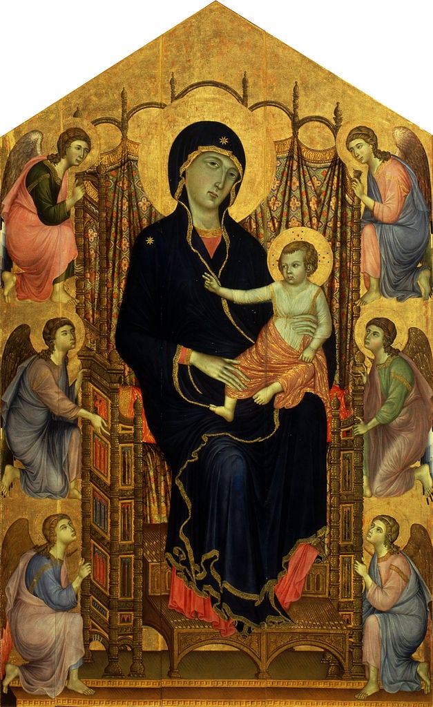 Duccio, The Rucellai Madonna (1285). Photo courtesy of the Uffizi Museum, Florence.