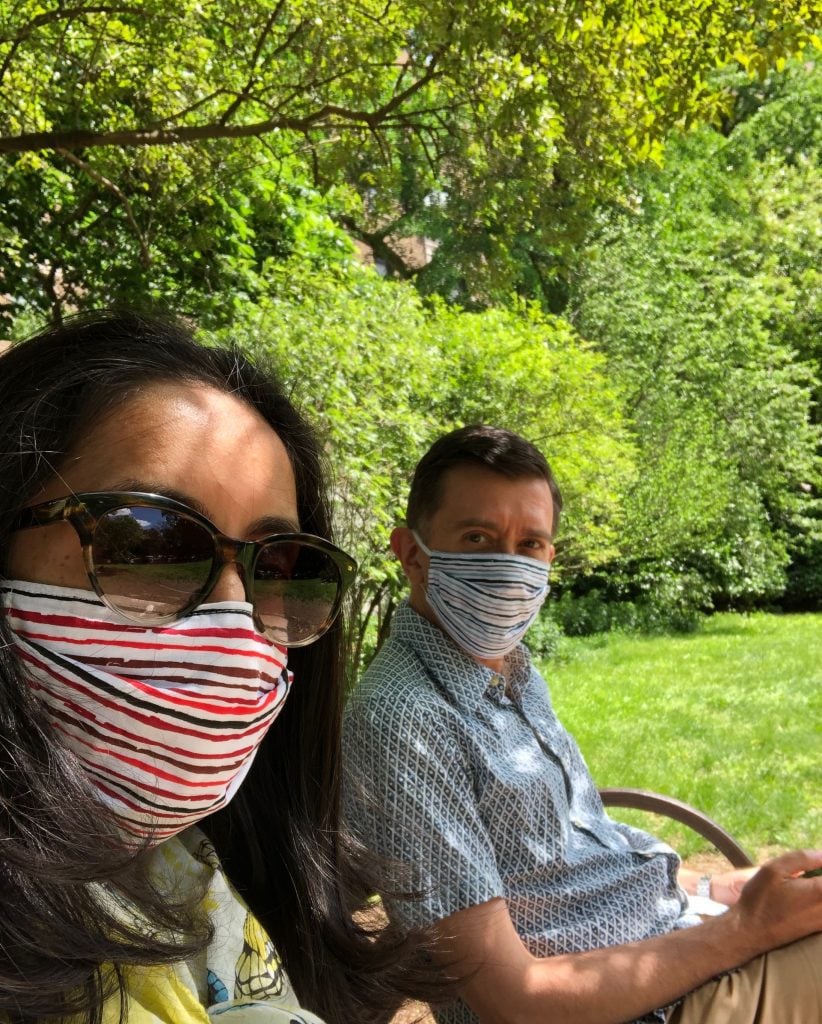 Brinda and Ben in Riverside Park. Courtesy Brinda Kumar.