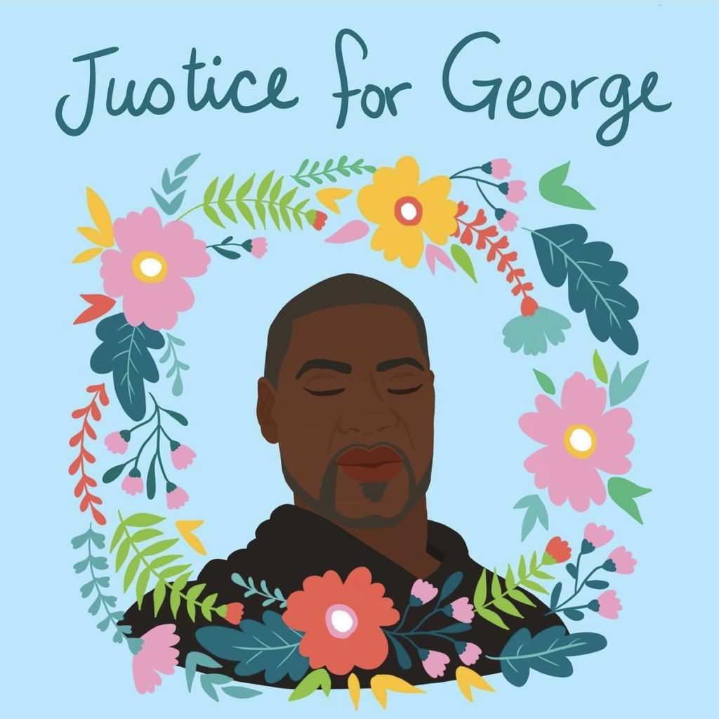 Shirien Damra, Justice for George (2020). Courtesy of the artist's Instagram.
