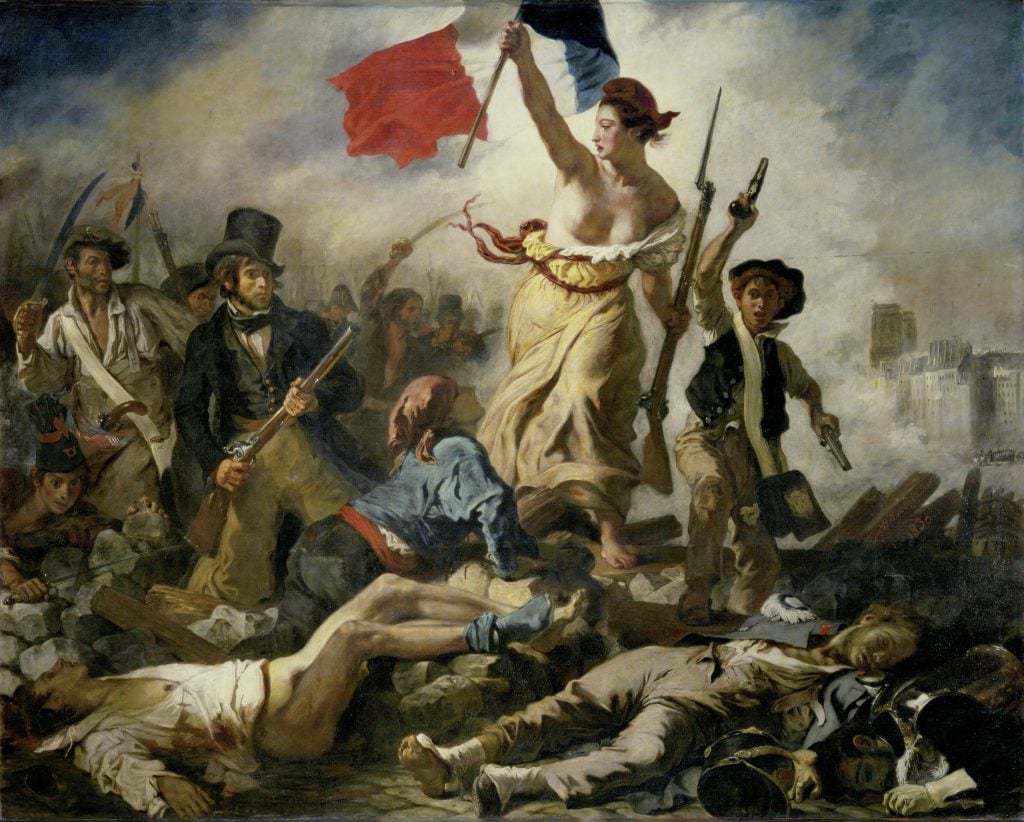 Eugène Delacroix, Liberty Leading the People (1830). Courtesy of the Louvre. 